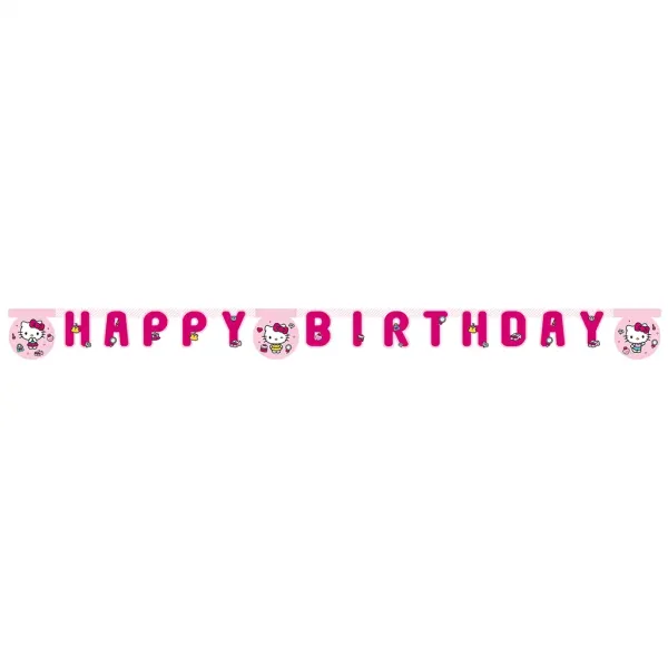 Hello Kitty Geburtstags-„Happy Birthday“-Partybanner Bild 1