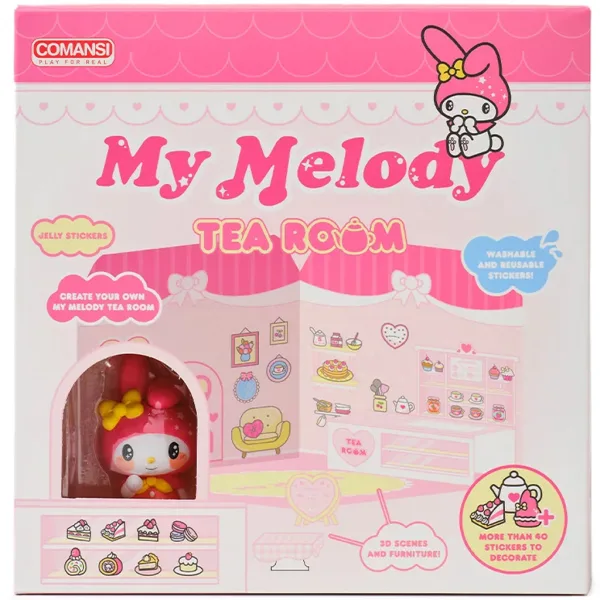 Hello Kitty: My Melody Teestube Figur mit beklebbaren Haus - Comansi Bild 2