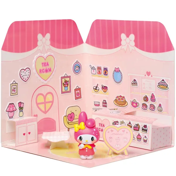 Hello Kitty: My Melody Teestube Figur mit beklebbaren Haus - Comansi Bild 3