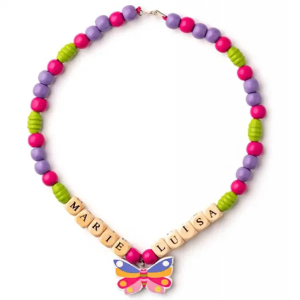 Holzschmuck-Set mit Buchstaben - Woodyland Bild 4