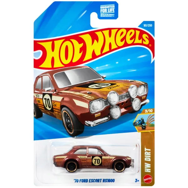 Hot Wheels: ’70 Ford Escort RS 1600 Modellauto 1:64 - Mattel Bild 1
