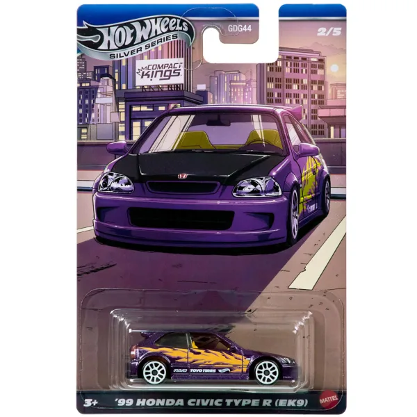 Hot Wheels: ’99 Honda Civic Type R (EK9) klassisches Modellauto 1/64 – Mattel Bild 1