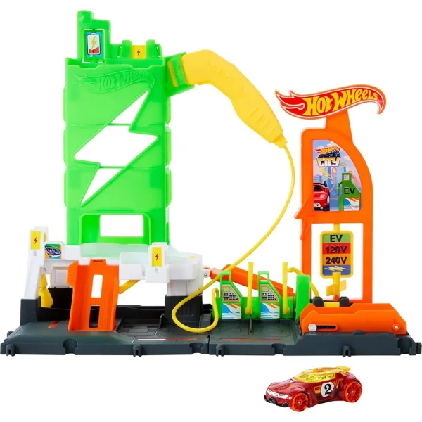 Hot Wheels: City Tankstelle Spielset mit 1 Auto - Mattel Bild 6