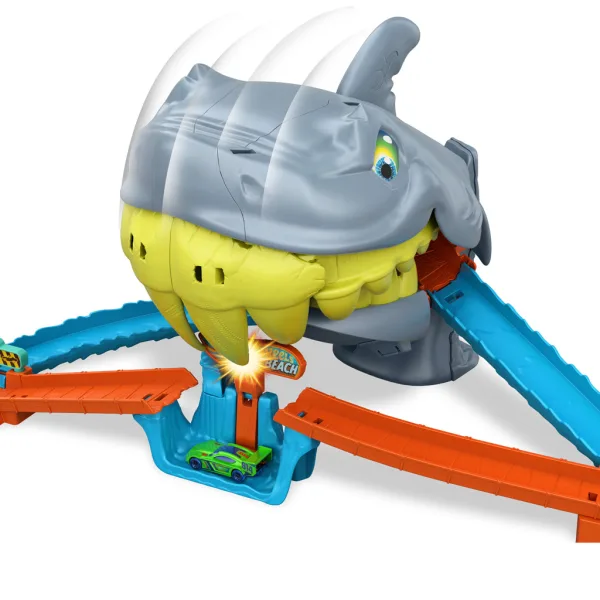 Hot Wheels: Haiangriff Rennbahn-Set mit Auto - Mattel Bild 3