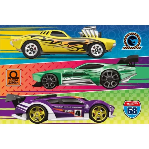 Hot Wheels Rennpuzzle 60 Teile - Trefl Bild 2