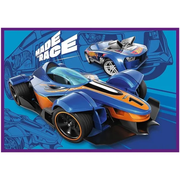 Hot Wheels Rennwagen 4×250-teiliges Puzzle – Trefl Bild 2