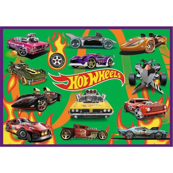 Hot Wheels Rennwagen 4×250-teiliges Puzzle – Trefl Bild 3