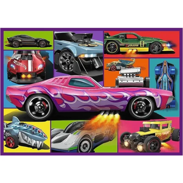 Hot Wheels Rennwagen 4×250-teiliges Puzzle – Trefl Bild 4