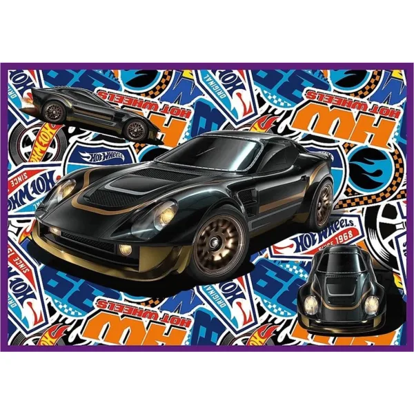 Hot Wheels Rennwagen 4×250-teiliges Puzzle – Trefl Bild 5