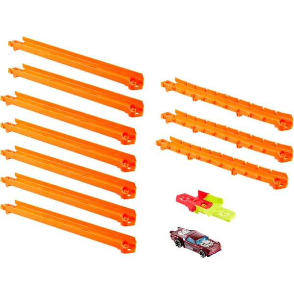 Hot Wheels Streckenersteller: Gerades Strecken-Set – Mattel Bild 2