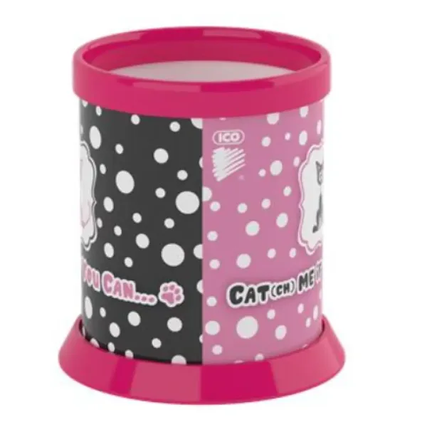 ICO: Cats-Dots rosa-schwarzer Stiftehalter Bild 2