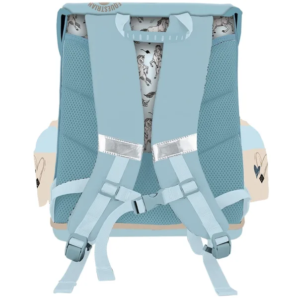 ICO: Lizzysuli Wild Beauty Sport Club ergonomischer Schulranzen/Rucksack mit Pferdemotiv, 39x35x24 cm Bild 2