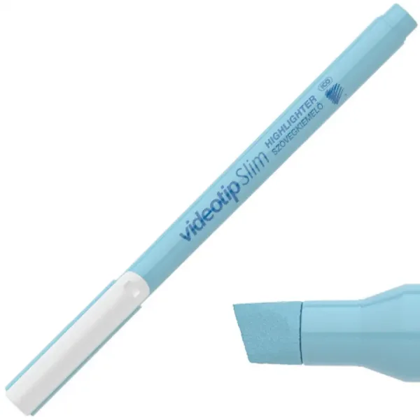 ICO: Videotip Slim Textmarker Pastellblau Bild 1