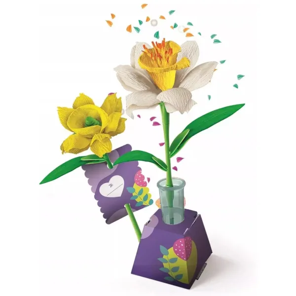 Idea! Narzisse Mini-Blumen-Bastelset - Clementoni Bild 2