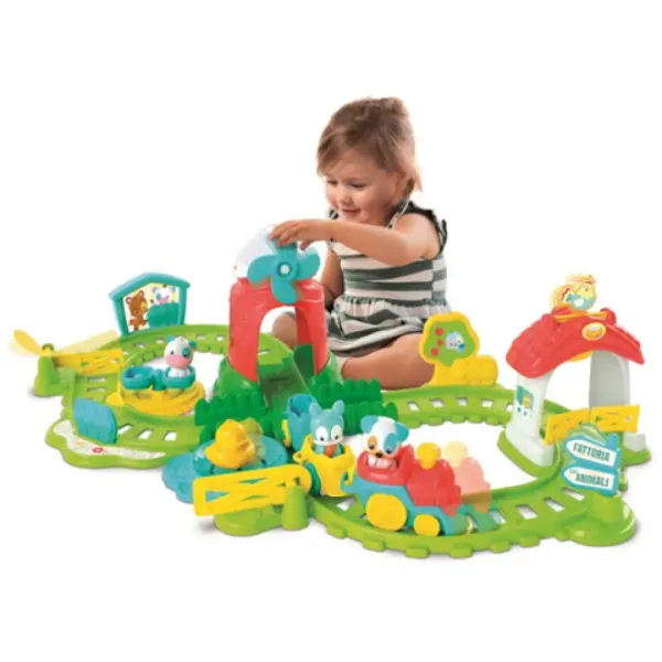 Interaktiver bunter Baby-Zug-Set mit Bauernhof-Zubehör Bild 3