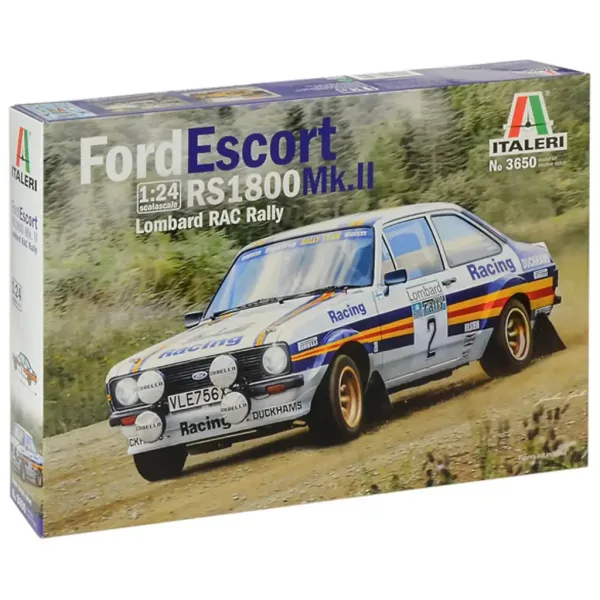 Italeri 1/24 Ford Escort RS1800 Mk.II Rallye-Automodellbausatz Bild 1