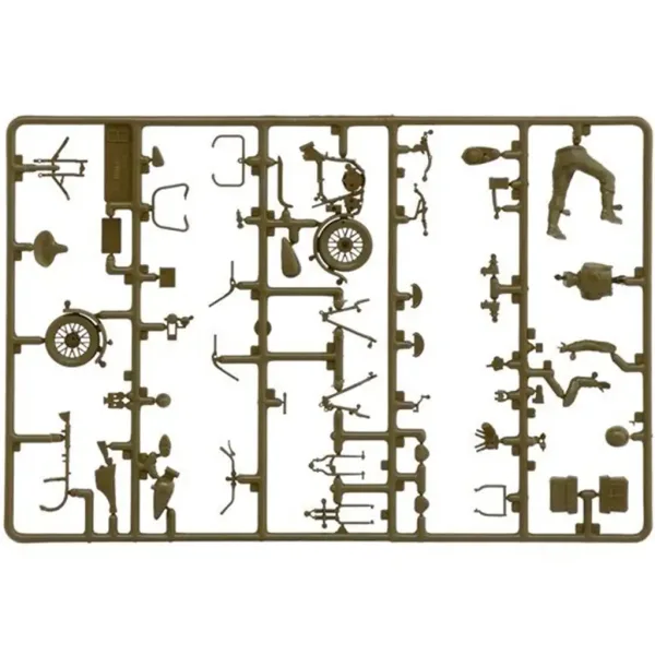 Italeri 1/35 U.S. Motorräder 2 Stück Militärmotorrad Modellbausatz Bild 3
