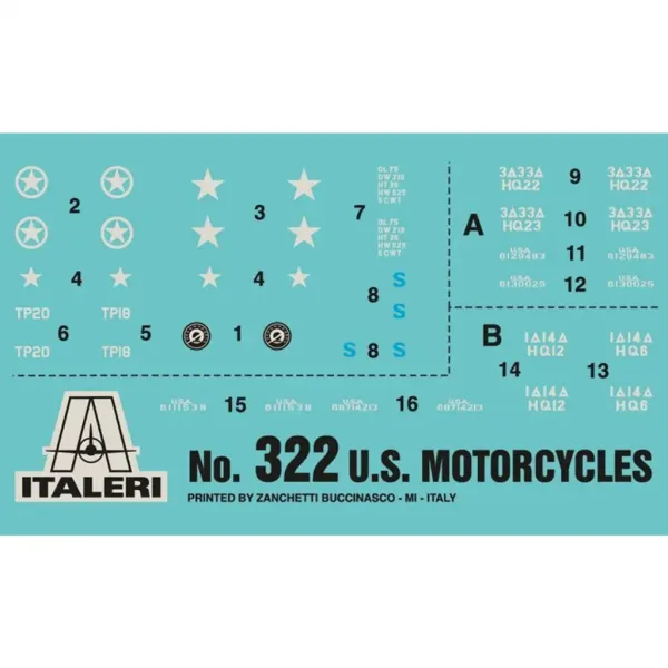 Italeri 1/35 U.S. Motorräder 2 Stück Militärmotorrad Modellbausatz Bild 4