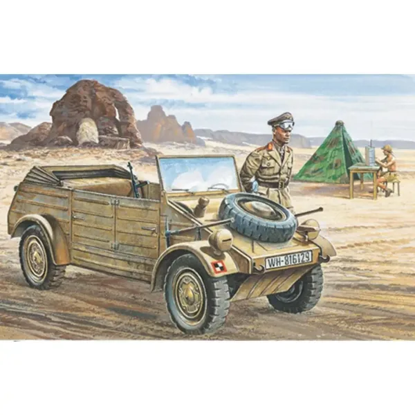 Italeri 1/35 VW Typ 82 Kübelwagen Militärfahrzeug-Bausatz Bild 2