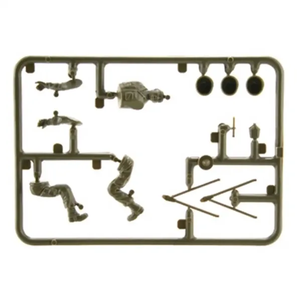 Italeri 1/35 Willys MB Militär-Jeep-Fahrzeugmodellbausatz mit Anhänger Bild 4