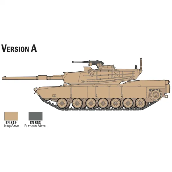 Italeri 1/72 M1 Abrams Panzer Modellbausatz Bild 3