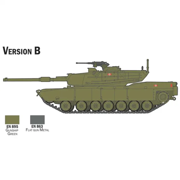 Italeri 1/72 M1 Abrams Panzer Modellbausatz Bild 4