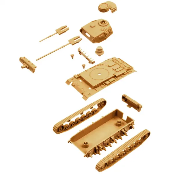 Italeri 1/72 Pz.Kpfw. III Ausf. J Panzer 2er-Modellbausatz Bild 3
