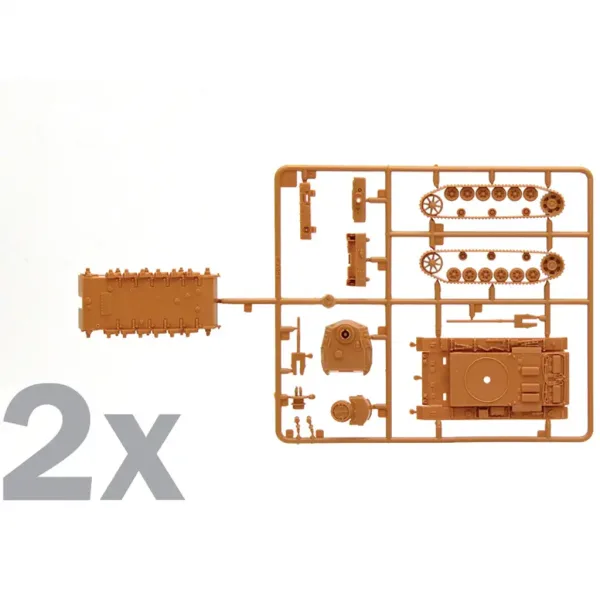 Italeri 1/72 Pz.Kpfw. III Ausf. J Panzer 2er-Modellbausatz Bild 4