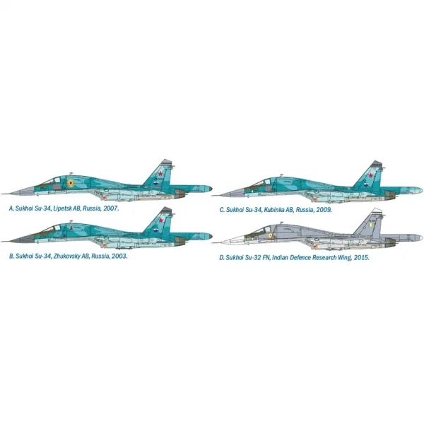 Italeri 1/72 Sukhoi Su-34/Su-32 FN Jagdbomber Modellbausatz Bild 3