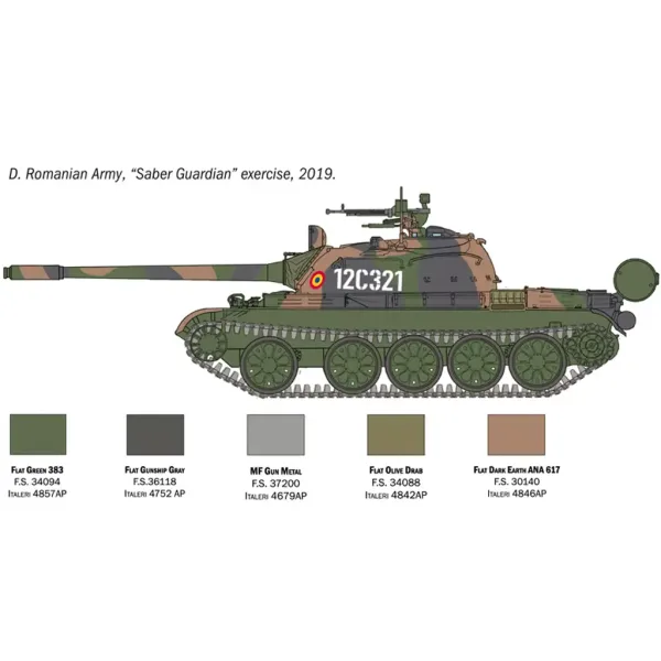 Italeri 1/72 T-55A Panzerbausatz Bild 6