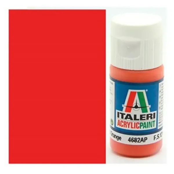 Italeri Metal Gloss Orange (4682AP) - Glänzender orangefarbener Modellbaulack 20ml Bild 1