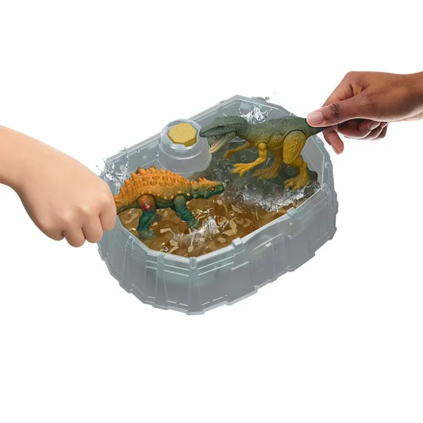 Jurassic World: Dino-Enthüllung Kampf-Pack mit 2 Dinosauriern – Mattel Bild 2