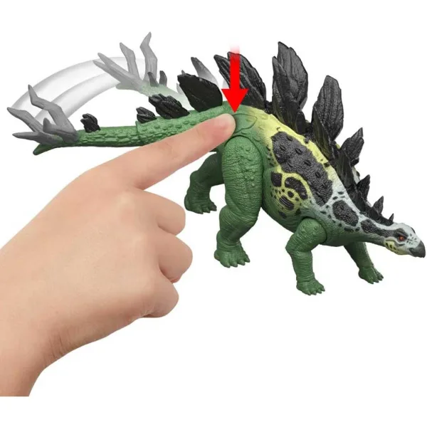 Jurassic World: Riesiger angreifender Stegosaurus-Dino mit Sound - Mattel Bild 3