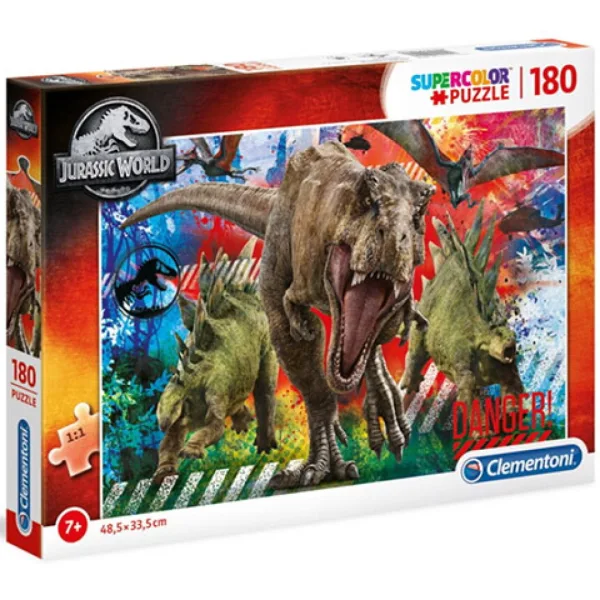 Jurassic World Supercolor 180-teiliges Puzzle - Clementoni Bild 1