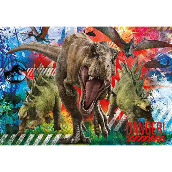 Jurassic World Supercolor 180-teiliges Puzzle - Clementoni Bild 2