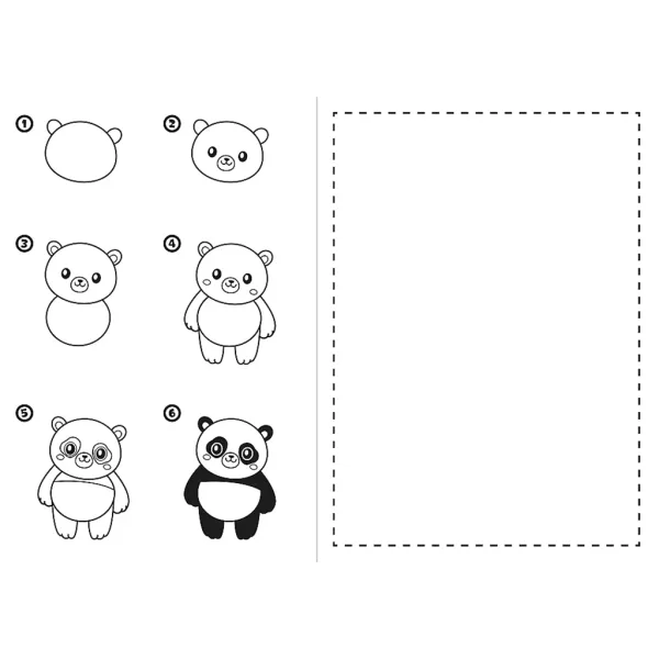 Kawaii Zeichenschule: Lerne Schritt für Schritt zu zeichnen – Beschäftigungsheft – Trefl Bild 3