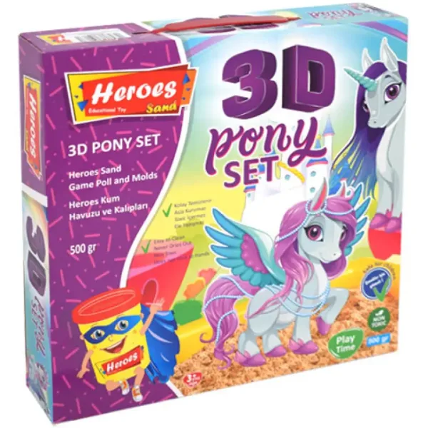 Kinetic Sand: Helden-Dinos oder Pony-Sandknetset mit Zubehör, 500g Bild 3