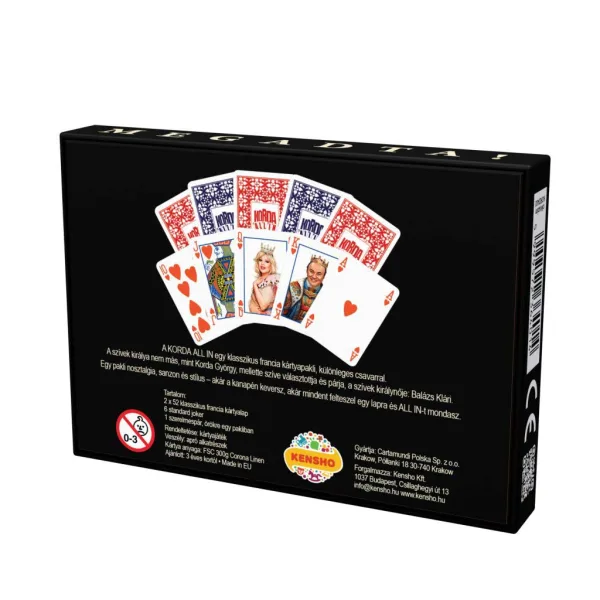 Korda All-In Deluxe französisches doppeltes Kartenspiel (2x52 Karten + 6 Joker) Bild 2