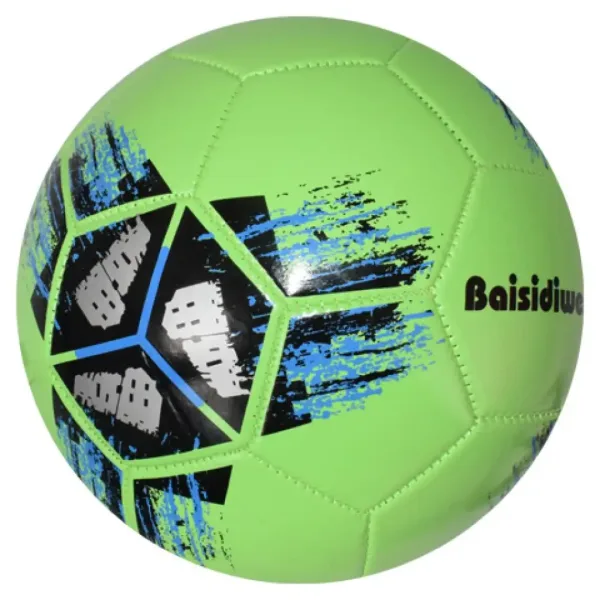 Kunstleder-Fußball mit buntem Kreuzmuster, 23 cm Bild 8