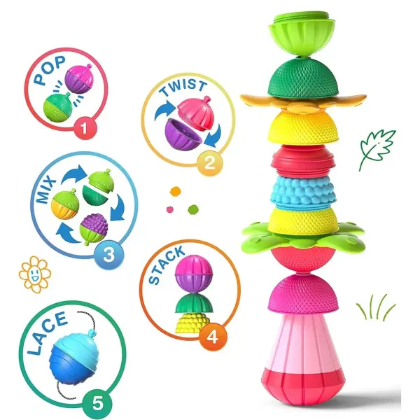 LALABOOM: 30-teiliges Montessori-Entwicklungsspielzeug für Babys - Trefl Bild 5