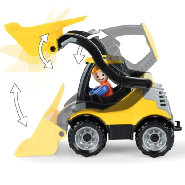 LENA: Truckies Erdbewegungsmaschine mit Figur 21cm Bild 3