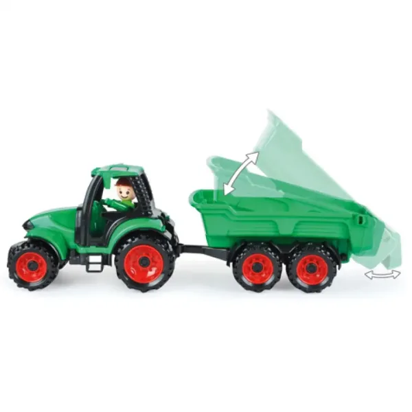 LENA: Truckies Traktor mit Anhänger und Figur 36cm Bild 3