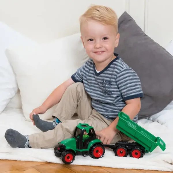 LENA: Truckies Traktor mit Anhänger und Figur 36cm Bild 4