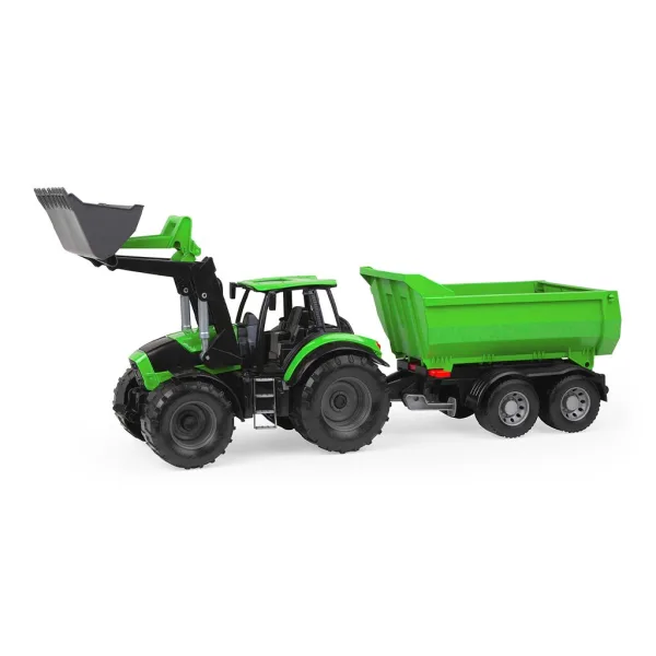 LENA: Worxx Deutz-Fahr Agrotron 7250 TTV Traktor mit Anhänger im Karton 74 cm Bild 2