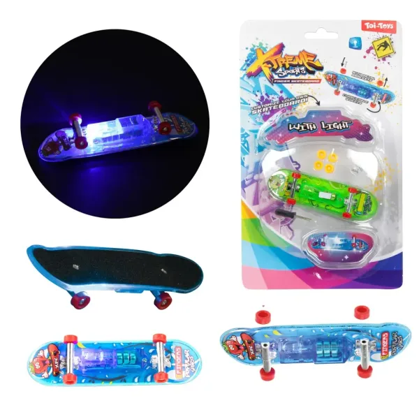 Leuchtendes Fingerboard-Finger-Skateboard in verschiedenen Ausführungen, 1 Stück Bild 2