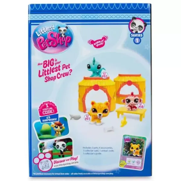 Littlest Pet Shop: 3er-Figurenpack Serie 1 - Dschungel Bild 3