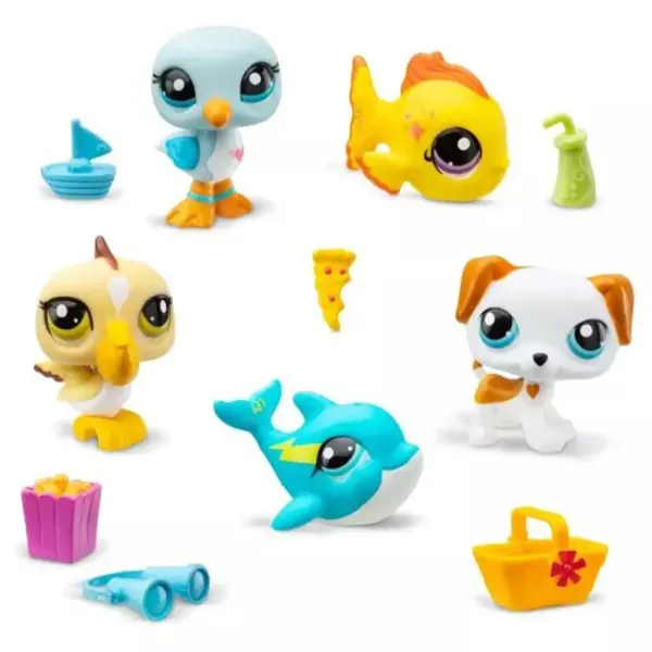 Littlest Pet Shop: 5er-Figurenpack Serie 1 - Strand Bild 2