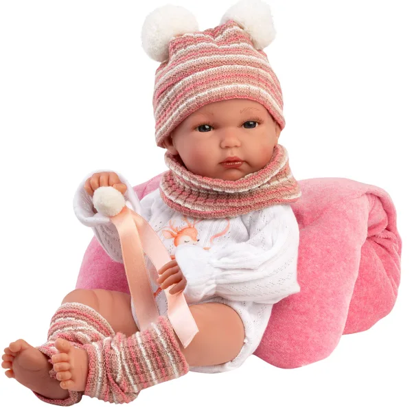 Llorens: Bimba 35 cm große Neugeborenenpuppe mit weichem Kissen Bild 3