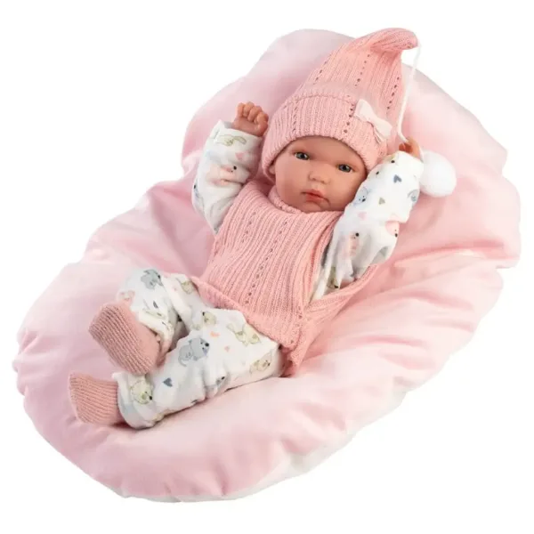 Llorens: Bimba Neugeborenes mit Kissen 35cm Bild 3