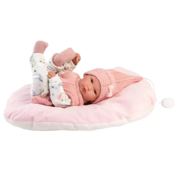 Llorens: Bimba Neugeborenes mit Kissen 35cm Bild 4